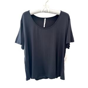 SOMA Cool Nights Gray Short Sleeve Tee Soft Stretch Sleep Lounge Top NWT | XL